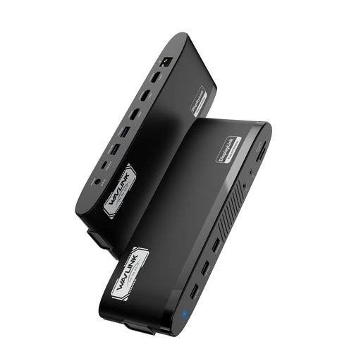 WAVLINK ユニバーサル デュアル 2K/4K ディスプレイリンク ドッキングステーション、USB-C ラップトップドック、Mac M1/M2/M3/M4 および Windows 対応、100W 充電、HDMI 3ポート、USBポート