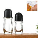 VORSIPROロールオンボトル30ML50ML2個セットガラス製転がし式アロマオイル香水精油用小分け容器携帯便利透明漏れ防止繰り返し使用メンズレディース兼用自宅用旅行用オフィス用マッサージ…
