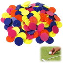 ゴルフマーカー円形プラスチック製ゴルフボール位置マーカー25MMフラット各種色混合(55PCS)