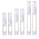 真空ポンプボトル乳液アイクリーム小分けボトルエアレスプッシュボトル5ml10ml15ml6個入りトラベルボトル目血清真空ボトルリキッドファンデーション容器スプレーボトル化粧水用小分け容…