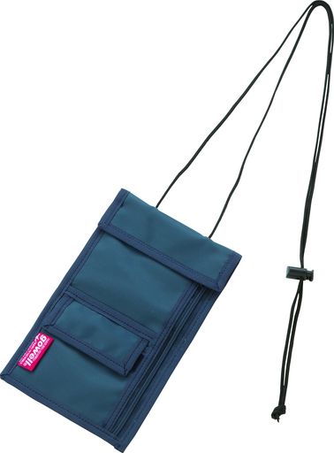 スキミング防止2WAYトラベルパスポートケースネイビーGW-0904-006