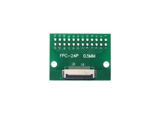 FPC/FFC(24ピン)フラットケーブルtoピンヘッダ変換基盤0.5mm/1.0mmピッチ両対応to2.54mmピッチフラットケーブル信号の抽出用に