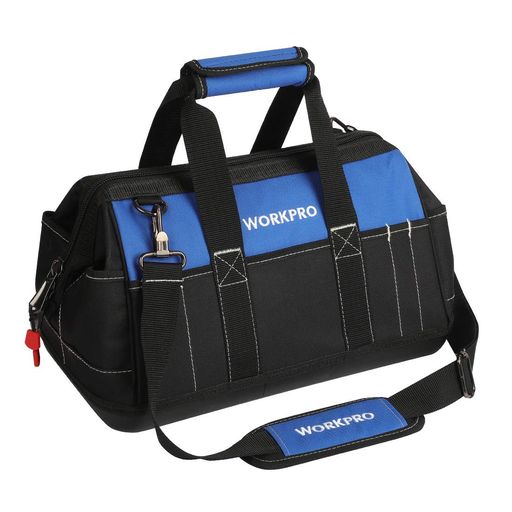 WORKPROツールバッグ工具差し入れ道具袋工具バッグ600Dオックスフォード強化底幅40cm