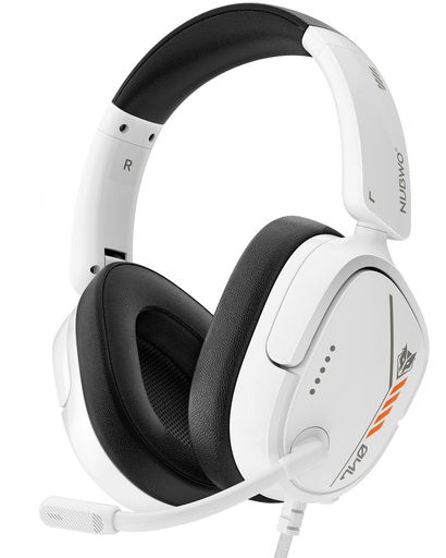 NUBWO ゲーミングヘッドセット PS5ヘッドセット マイク付き 3.5mm 有線 立体音響 ミュート機能付き 250g 軽量 ヘッドホン PS5 PS4 Switch 2 Xbox PC スマホ 対応