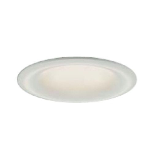 適合ランプ:LED 6.8W 電球色 2700K 素材:アルミダイカスト 白塗装 アクリル 乳白(マット) 寸法:径φ111 埋込穴φ100 埋込深80mm 防雨形 温度保護機能付
