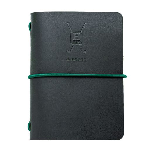 HandyPicks革製ゴルフログブックハンドメイド詰め替え可能ゴルフログとヤーデージブック付きダークシアン