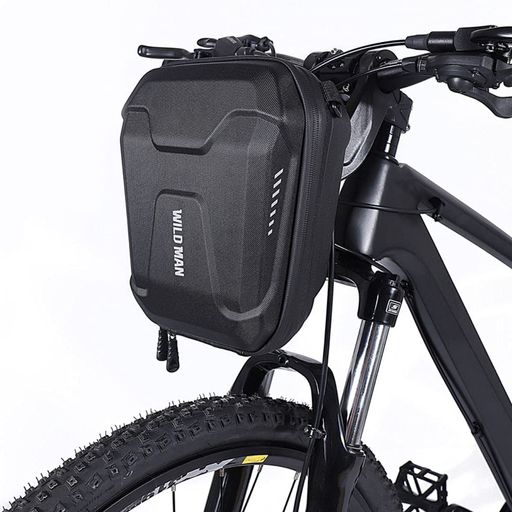 WILDMANクイックリリース3Lハードシェル防雨スクーター収納袋キックスクーター折りたたみ自転車キックボードハンドルバーバッグMTB用(E8)