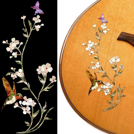 アコースティックやエレキのボディに。 ギタリスト&amp;ベーシスト達のステッカー。貼り方説明書付 簡単に楽器をカスタマイズ 本物の貝・インレイのようなステッカー。 貼った後はレモンオイル等でメンテナンス可能です。