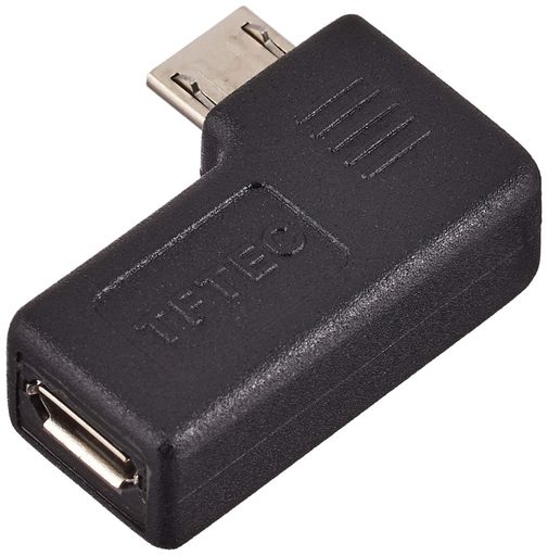 変換名人スマートフォン変換アダプタ水平90度LEFTwardUSBMC-LLF