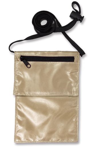 ヴァンガードバンガード旅行用撥水首さげパスポートケースネックホルダーベージュ首さげホルダーL