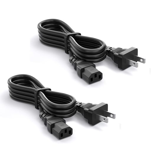 VarbmtAC電源ケーブル1.5m3ピンpc電源コード定格10A-110V電源コード3pin3ピンソケット(メス)2ピンプラ..