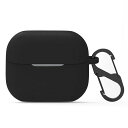 HAOTOPケース適応GALAXYBUDS3/BUDS3PRO全面保護スほこりや落下からの保護カバー(ブラック)