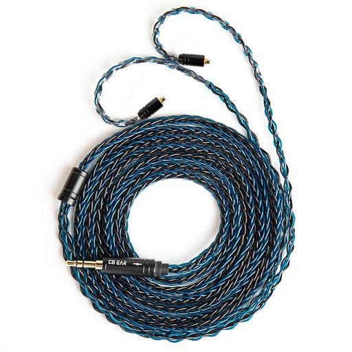 KBEARST12plusMMCX3.5MMインイヤーりケーブル8本4N無酸素銅銀メッキアップグレードケーブルアルミニウム陽極酸化プロセス音質改善hi-fiオーディオヘッドフォン交換用