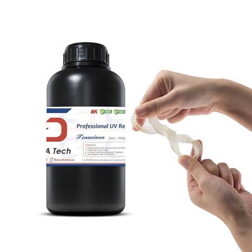 Siraya Tech Tenacious フレキシブル3Dプリンター用レジン, 耐衝撃, クリア, 1kg