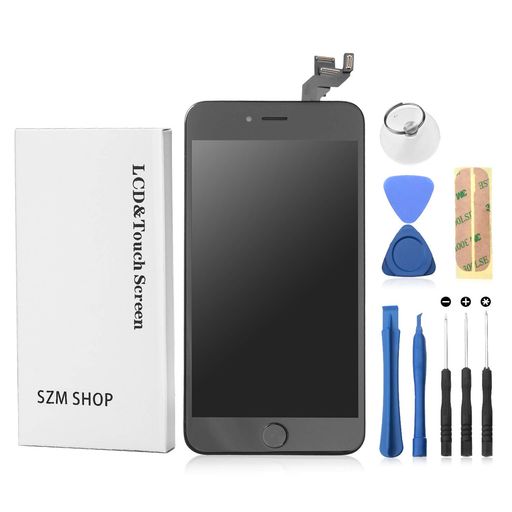 SZMIPHONE6SPLUSフロントパネルセット液晶パネルLEDスクリーン(スピーカー+フロントカメラ+ホームボタン付き)黒 SZMIPHONE6SPLUSフロントパネルセット液晶パネルLEDスクリーン(スピーカー+フロントカメラ+ホームボタン付き)黒