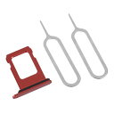 【BLUESEA】IPHONE12専用SIMトレイ防水シリコンリング付き全6色レッドTRAY-12-RED