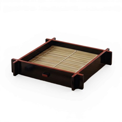 素材:本体/ABS樹脂 竹ス/竹 商品サイズ:本体/19x19x4 cm 竹ス/14.7x14.7cm おもてなしの器として◎和モダンなデザインは、食卓を素敵に演出してくれます。 職人が一品一品丁寧に仕上げるため色合い等画像と多少異なる場合がります。