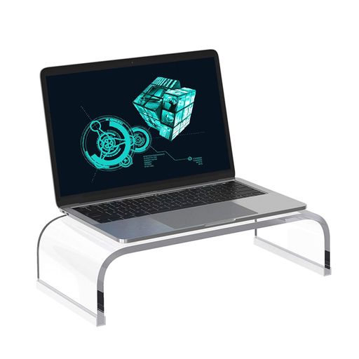 Rakuten - PANO-MOUNTSモニタースタンドパソコンスタンドモニター台PCスタンド透明アクリル製机上台キーボード収納省スペース耐荷重20KG