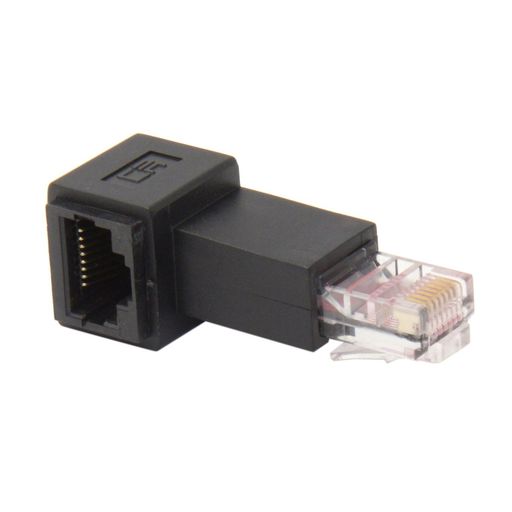 直角90度8p8cプラグ。 シールドなしの8p8c RJ45オス-メスコネクタ。 あらゆるイーサネットパッチコード延長に使用できます。 RJ45オス-メス用の4方向アダプターがあります。 詳しくはお問い合わせください。