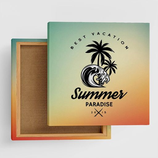 サーフ空アートパネル30cmx30cm日本製ポスターおしゃれインテリア模様替えリビング内装海夏グラデーシ..