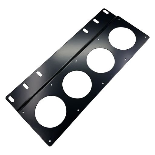 材質 : 鉄 処理 : 黒色塗装 製品寸法 : 横幅 420 x 奥行 178 x 高さ 8 mm 製品重量 : 約850 g 付属品 : 取扱説明書 高さ調整用ワッシャ 固定ネジM4 x 8mm 4本 固定ネジM6 x 12 mm 4本 固定ネジ M8 x 12 mm 4本