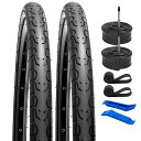 2本セット70028Cタイヤ超耐久自転車タイヤ70028C700X28C28-622自転車タイヤ+700X25/34Cチューブ仏式バルブ60MM+リムテープ+タ...