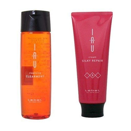ルベルIAUイオクレンジングクリアメントシャンプー200ml&イオクリームシルキーリペアトリートメント200mlセット