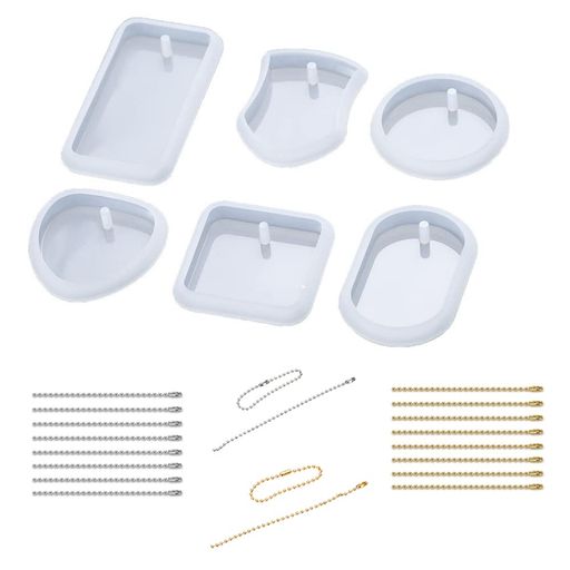 Itisyouレジンシリコンモールドuvレジンレジン型DIYレジンセット穴あき6個入りモールド20個ボールチェ..