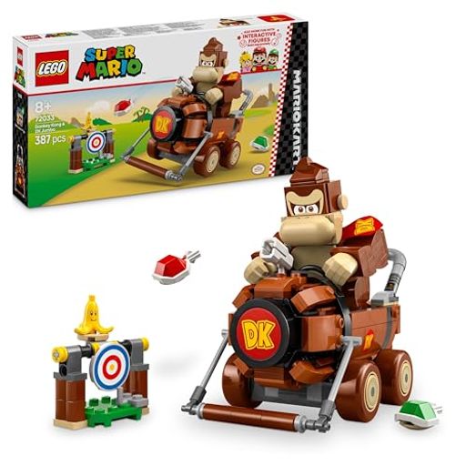 레고(LEGO) 슈퍼 마리오 마리오 카트(TM)–동키콩과 DK 점보 장난감 장난감 생일 선물 블록 소년 여자 아이 8세 9세 10세 초등학생 마리오 상품 게임 72033