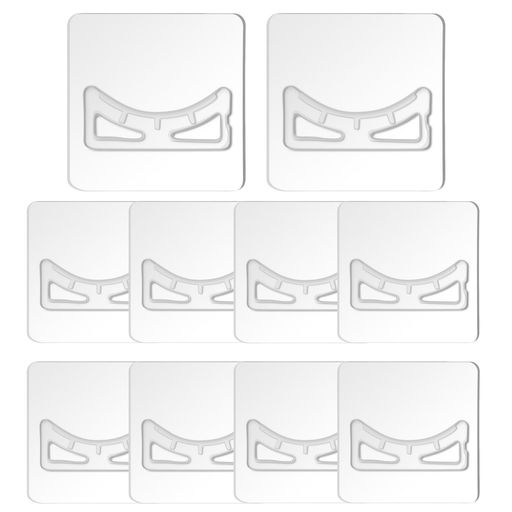 突っ張り棒支え6個入強力粘着補強パッド穴開け不要落下防止テープ付き3.5cmまでの伸縮ロッド対応