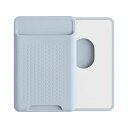 kwmobile対応:MagSafeAppleiPhone15/14/13/12Seriesカードホルダー-スマホカード入れシリコンマグネットライトブルー