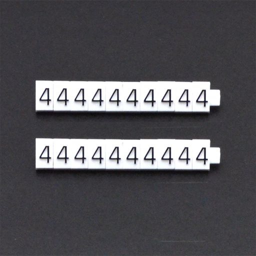 プライスキューブ補充用 M用 白/黒文字 4 07106BK4 プライスキューブ補充用 M用 白/黒文字 4 07106BK4