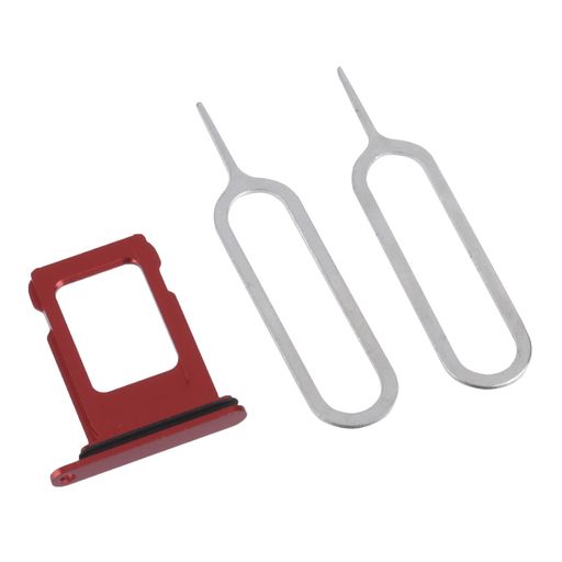 【BlueSea】iPhone13専用SIMトレイ防水シリコンリング付き全6色レッドTray-13-Red