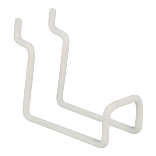 樂天商城 - 有孔ボード用 Wバーフック 白 ホワイト 50 P25 【1個】