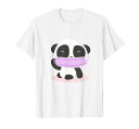 動物好きな方へのマウスガード付き可愛いパンダのプレゼントTシャツ
