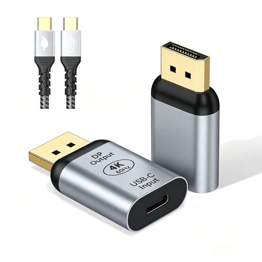 【一方向伝送USB C - Displayport変換アダプタ】USB C - Displayport アダプタは、USB Type-C(サンダーボルト3/4対応)ノートパソコン/スマートフォン/タブレットなどをDisplayportモニター/プロジェクターに接続し、超高精細な映像体験を提供します。4K@60Hzの高解像度をサポートし、大画面で没入感のあるエンターテイメントやゲーム体験を楽しむことができます。ご注意ください:双方向ではなく、Displayport ディスプレイへの一方向 USB C ソース信号のみをサポートします。 【4K@60Hz高解像度】USB CメスDisplayportオス変換アダプタは最大4K@60Hzの解像度をサポートし、HD解像度の画像をUSB-CデバイスからHDTV、モニターまたはプロジェクターに伝送し、ちらつきのないより安定したスムーズなパフォーマンスを提供します。1080P@ 144 Hz/60 Hz と下位互換性があり、低いリフレッシュ レートによる視覚疲労を防ぎます。拡大/ミラーリング可能な大画面で、鮮明な視覚体験を実現します。