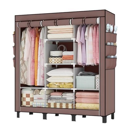 ��ɥ����ִ��ϥ󥬡���å����С��դ��ɼ��ɿ��ɥ����Կ��ۥ��������å�������¿��ǽ�Ѳٽ�¿�ؼ�Ǽ������������������Ǽ��ñ�Ȥ�Ω�ƥ��������å�(��130x����45x�⤵172cm)(�֥饦��