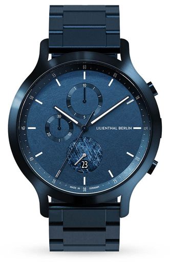 SWATCH - [リリエンタールベルリン]LilienthalBerlin腕時計クロノグラフデイトメテオライト限定ドイツ製C01-LE-MTRII-B040EB
