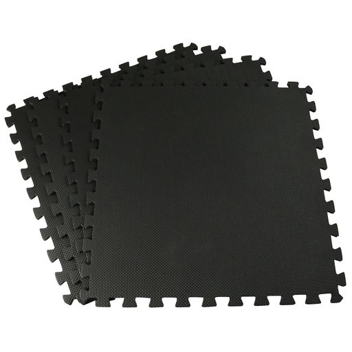 昭和化学 ジョイントマット EVA 60 4枚入り ブラック 60x60x1.2cm