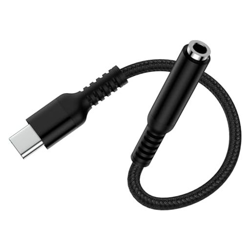 Haoano USB-C イヤホン変換アダプタ 18cm usbc-3.5mm イヤホンジャツク 4極 Type-c イヤホン変換ケーブル HIFI音質 DACチップ搭載 24-bitハイレゾ 音楽/通話/音量調節 iPhone16/15/iPad