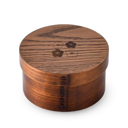 J-kitchens梅小紋お櫃(木製おひつ)約1合1人用Φ15cmx8cm