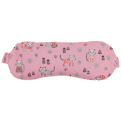 コージカンパニー アイマスク あずき アイピロー ホット ネコ 日本製 ピンク 187402