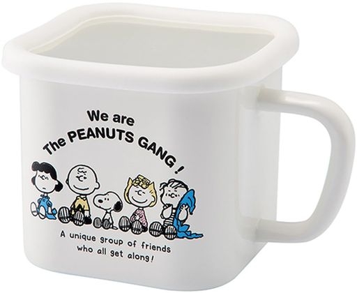 PEANUTSホーローマルチスクエアポットマルチスクエアポットブレイクタイム(3.0)