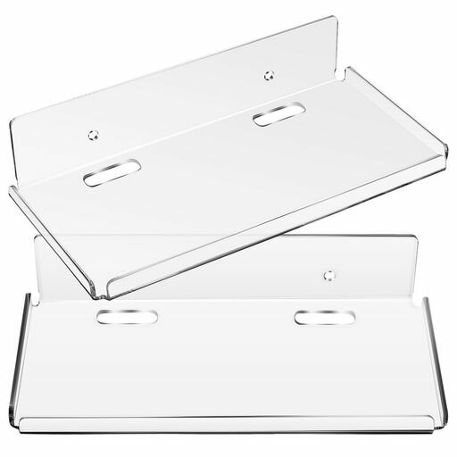 NUOLUXウォールシェルフ壁掛け粘着ウォールラックアクリル製壁掛け棚収納ラックおしゃれ飾り棚洗面所キ..