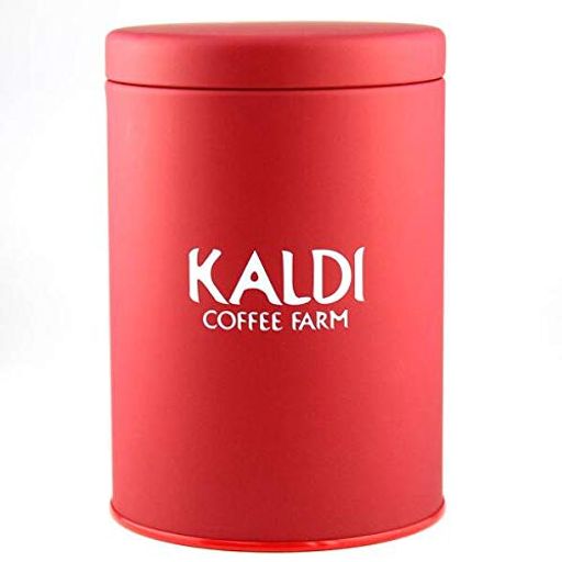 【KALDIカルディオリジナル】 キャニスター缶 赤(レッド) 1個