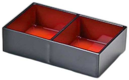 薬味入れ黒内朱[12.1x7.7x3.5cm]|薬味皿樹脂セトモノホンポ(Setomonohonpo)