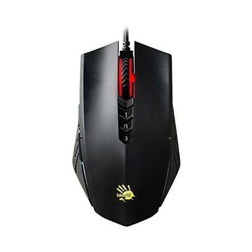 Bloody A70x 光学式ゲーミングマウス ライトストライク(LK)スイッチ&スクロール付き - 完全にプログラム可能な高度なマクロ(A70x-MatteBlack)
