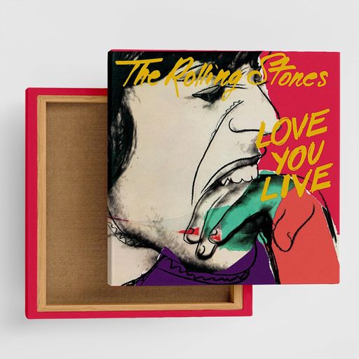 リブ(Lib)アートデリポスターRollingStones(ローリング・ストーンズ)のファブリックパネル|プレゼントu..