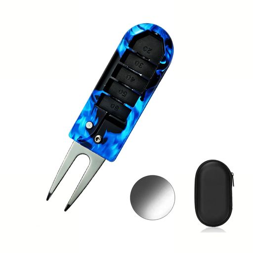3-in-1 マルチディボット修復ツール(磁石付きボールマーカー&ティー高さ設定機能) ...