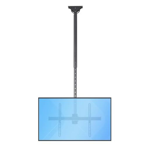 StarTech.com 薄型液晶テレビ天吊り金具 天井からの距離を1060mmから1560mmに調節 32-75インチTV対応天吊りハンガー VESAマウント規格サポート FLATPNLCEIL